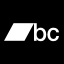 A black and white Bandcamp logo